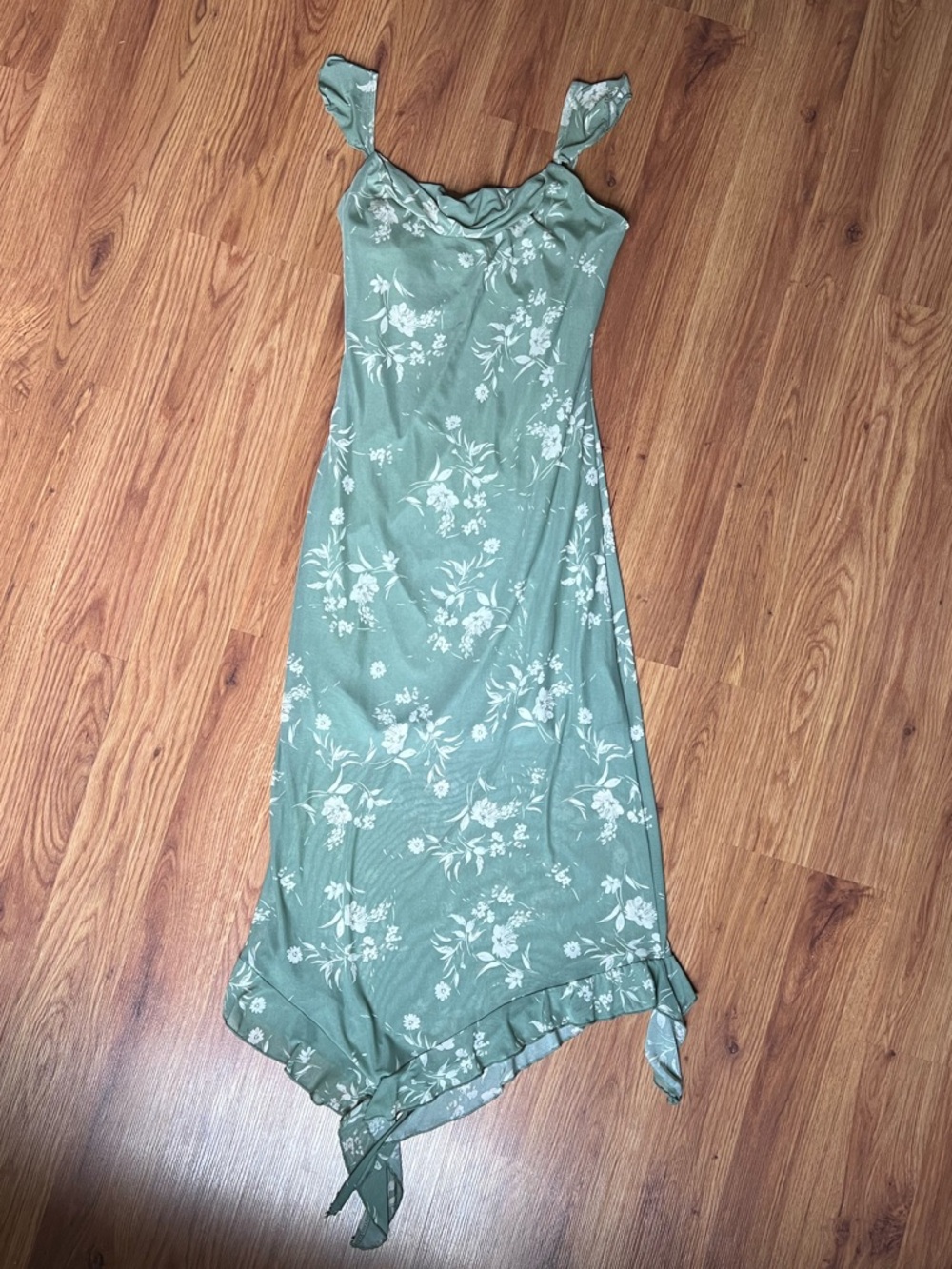 NEW Sage Green Boho Floral Dress